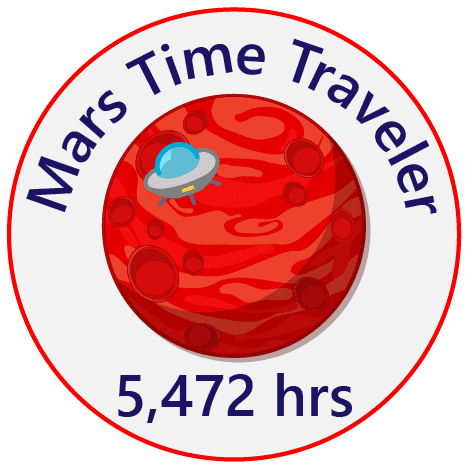 Mars time badge