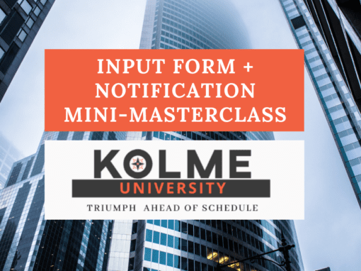 AdaptiveWork Input Form + Notifications Using HTML