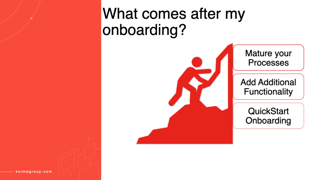 What comes after Onboarding